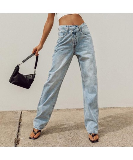 New Casual Fashion Streetwear Blue Wide Leg High Waist Jeans Women 2022 Harajuku Boyfriend Long Bottom Jeans Loose Pants $35....