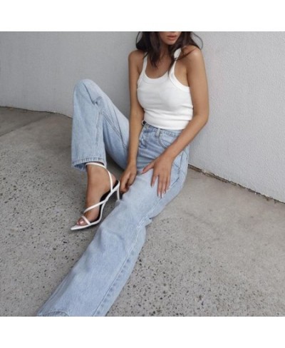 New Casual Fashion Streetwear Blue Wide Leg High Waist Jeans Women 2022 Harajuku Boyfriend Long Bottom Jeans Loose Pants $35....