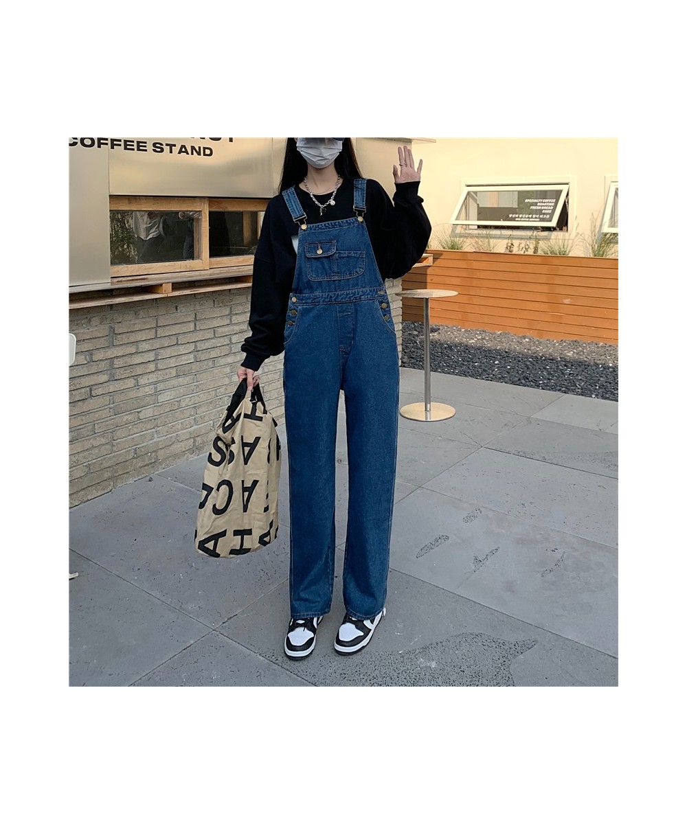 Jeans women's wear large fat mm fashionable design sense work clothes conjoined pants high waist loose conjoined pants $40.36...