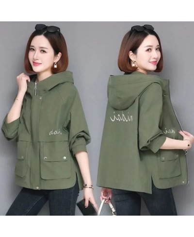 2023 New Autumn Women Jacket Hooded Windbreaker Long Sleeve Tops Casual Coats Female Jacket Loose Outwear Bomber Jackets $38....