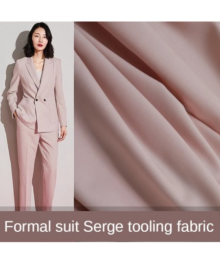 High-grade Fabric Designer Suit Pants Dress for Sewing Polyester Brocade Blue Black White Pink Red Solid Color DIY $27.59 - P...