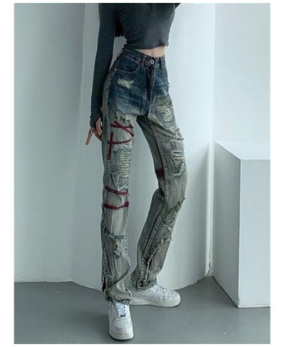 Skinny Ripped Jeans For Women 2022 Stretch High Waist Black Jeans With Holes Destroyed Women Denim Pants With Holes Summer Je...