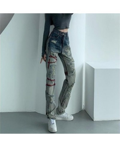 Skinny Ripped Jeans For Women 2022 Stretch High Waist Black Jeans With Holes Destroyed Women Denim Pants With Holes Summer Je...