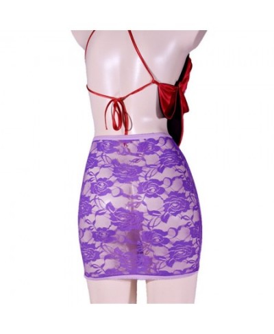 Micro Mini Skirt See Through Nightclub Women Hip Skirt Female Transparent Hollow Out Shape Sheer Tight Pencil Skirt Candy Col...