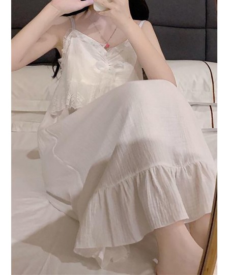 Large Size 300kg Sleepwear Pajamas Robe Two Piece Sets Women Spring Camisola Night Dress Korean Kawaii Victorian Nightgowns $...