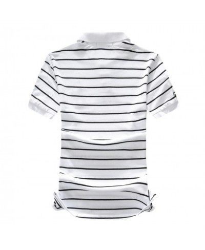 Fashion High Quality Womens Short Sleeve Striped Polos Shirts Casual Cotton Summer Ladies Lapel Tees Slim Female Tops $45.62 ...