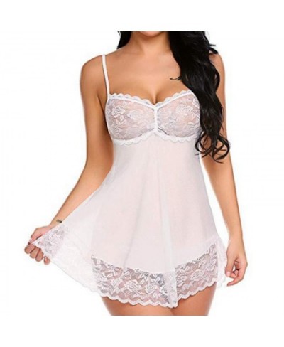 Women Sexy Lingerie Hot Erotic Baby Doll Perspective Lace Pajamas Sexy Bare Breast Porn Sexy Bottom Woman Underwear $18.41 - ...