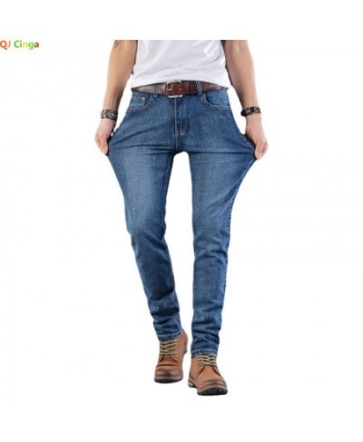 Fall Blue Stretch Jeans Men's Fashion Casual Trousers Spring Men Slim Denim Pants $42.27 - Jeans