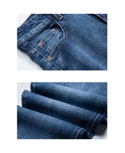 Fall Blue Stretch Jeans Men's Fashion Casual Trousers Spring Men Slim Denim Pants $42.27 - Jeans