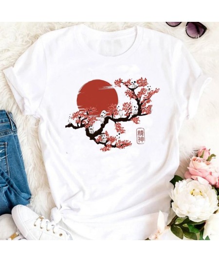 2022 New Sakura Plum Cute T-shirt Women's Summer New White Casual Short Sleeve T-shirt Women's Kawaii Street T-shirt. $18.57 ...