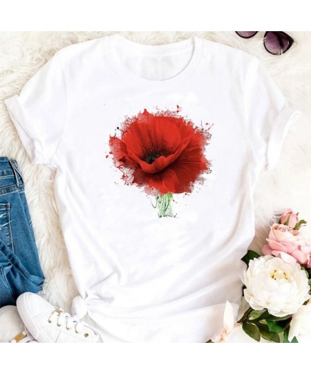 2022 New Sakura Plum Cute T-shirt Women's Summer New White Casual Short Sleeve T-shirt Women's Kawaii Street T-shirt. $18.57 ...