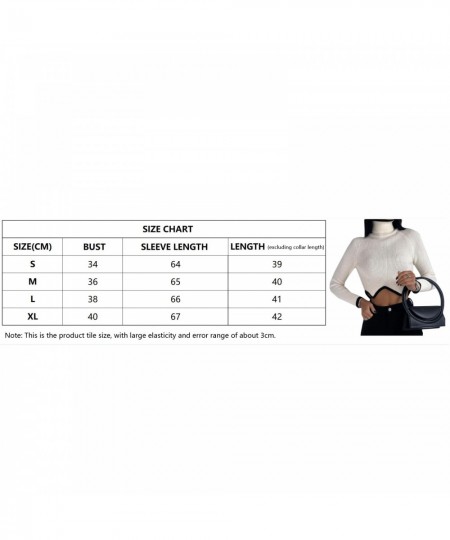 2022 Women Pullover Turtleneck Sweater Winter Long Sleeve Slim Elastic Korean Simple Basic Jumper Solid Color Top $34.61 - Sw...