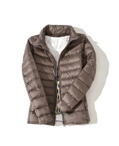 New Women Thin Down Jacket White Duck Down Ultralight Jackets Autumn and Winter Warm Coats Female Portable Outwear 2023 $38.3...