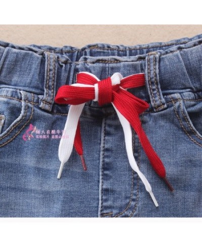 Denim skirt women elastic high waist stretch Slim package hip knee-length jeans skirt $59.54 - Skirts