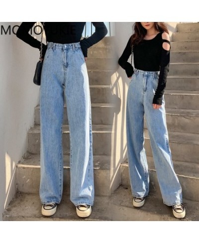 streetwear high waist women's fashion jeans woman girls women wide leg pants trousers female trousers denim bagge mom jeans $...