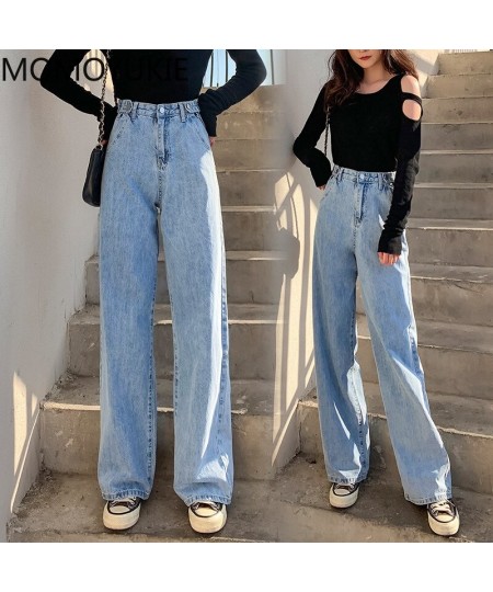 streetwear high waist women's fashion jeans woman girls women wide leg pants trousers female trousers denim bagge mom jeans $...