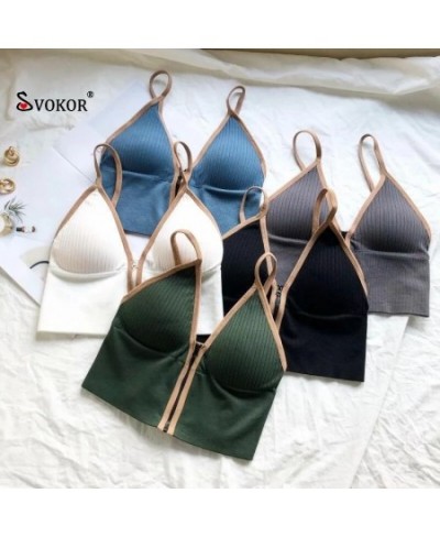 Sexy Zipper Crop Tops Tube Top Women Lingerie Streetwear Sleeveless Camisole Wireless Sports Comfortable Tank $19.51 - Underwear