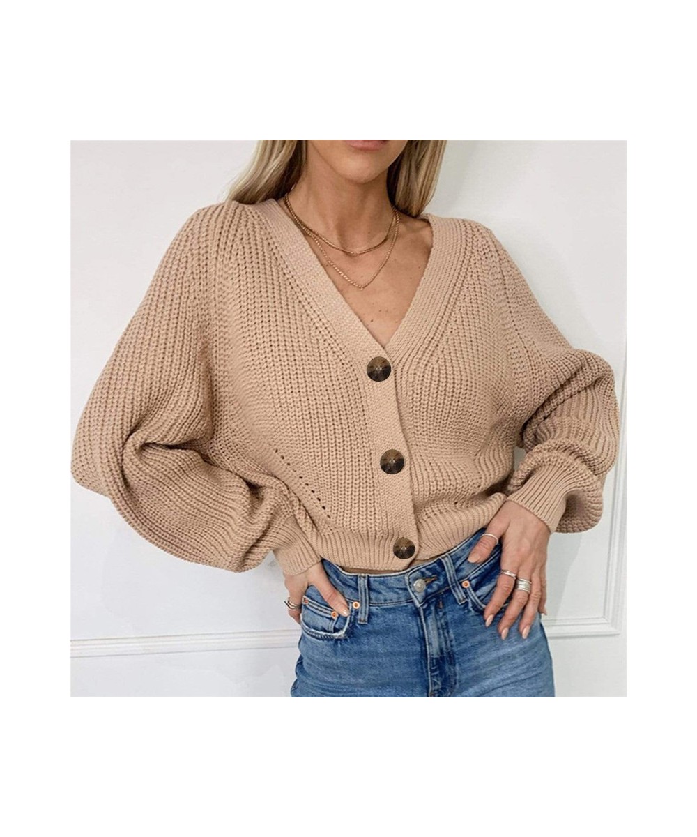 2023 Women Cardigan Winter Cashmere Sweater Long Sleeve V Neck Woman's Sweater Cardigans Jersey Knit Jumpers Pull Femme Coat ...