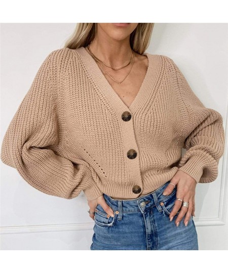 2023 Women Cardigan Winter Cashmere Sweater Long Sleeve V Neck Woman's Sweater Cardigans Jersey Knit Jumpers Pull Femme Coat ...