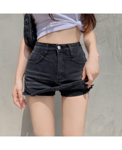 Denim Skirt Women's Summer Thin New Casual Blue A-line Skirt High Waist Slim Temperament Short Skirt $36.24 - Skirts