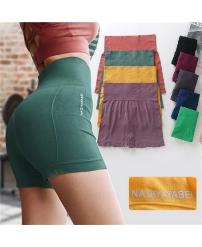 Sports Shorts Women Fitness Summer Gym Shorts Sexy Seamless Running Leggings High Waist Elastic Squat Proof Yoga Bottoms Fema...