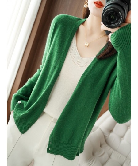 Winter Fashion Women Wool Blend Knitted Sweater V-neck Criss-Cross Cardigan Standard Cashmere Knitwear Sexy Warm Female Tops ...