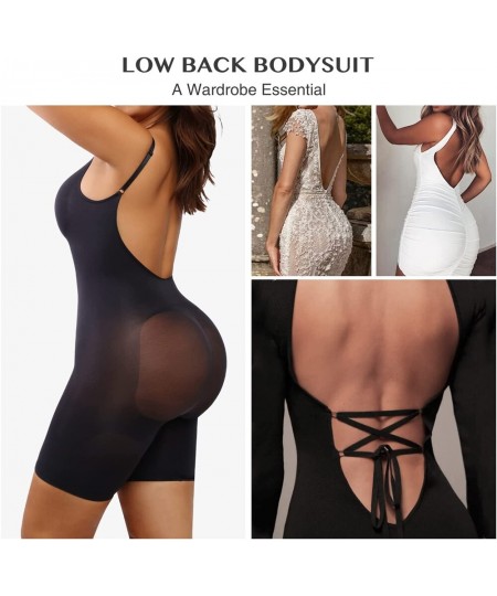 Low Back Bodysuit Seamless Shapewear Sculpting Full Body Shaper Tummy Control Slimming Sheath Women Flat Belly Abdomen Girdle...