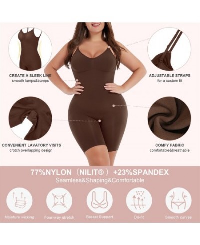 Low Back Bodysuit Seamless Shapewear Sculpting Full Body Shaper Tummy Control Slimming Sheath Women Flat Belly Abdomen Girdle...