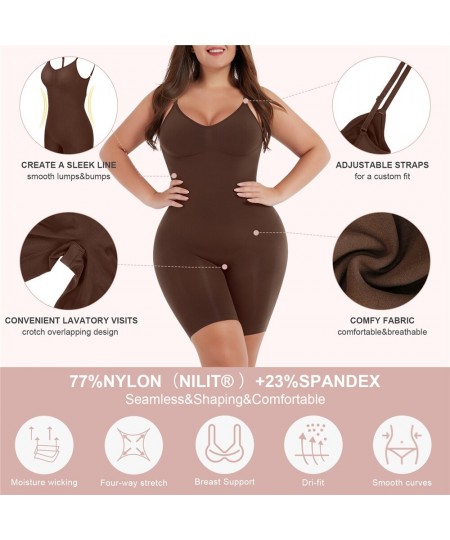 Low Back Bodysuit Seamless Shapewear Sculpting Full Body Shaper Tummy Control Slimming Sheath Women Flat Belly Abdomen Girdle...