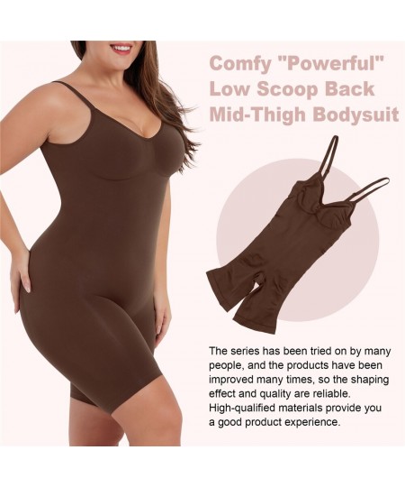 Low Back Bodysuit Seamless Shapewear Sculpting Full Body Shaper Tummy Control Slimming Sheath Women Flat Belly Abdomen Girdle...