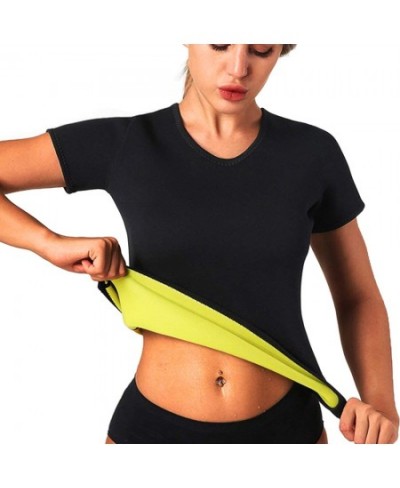 Women Neoprene Shapewear Shirt Waist Trainer Sauna Sweat Vest Body Shaper Cincher Corset Slimming Fat Burning T-Shirts $26.30...