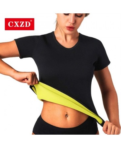 Women Neoprene Shapewear Shirt Waist Trainer Sauna Sweat Vest Body Shaper Cincher Corset Slimming Fat Burning T-Shirts $26.30...