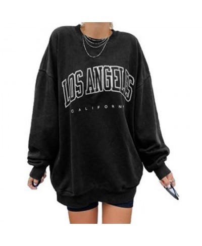 Sweatshirt Women Letter Print Loose Casual Sweatshirts Streetwear Casual Autumn Winter Long Sleeve Sweatshirts Tops $27.25 - ...