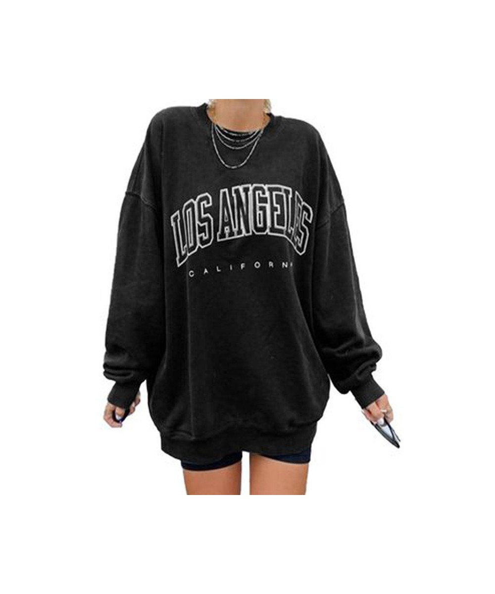 Sweatshirt Women Letter Print Loose Casual Sweatshirts Streetwear Casual Autumn Winter Long Sleeve Sweatshirts Tops $27.25 - ...