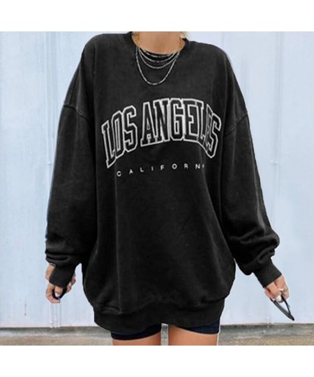 Sweatshirt Women Letter Print Loose Casual Sweatshirts Streetwear Casual Autumn Winter Long Sleeve Sweatshirts Tops $27.25 - ...