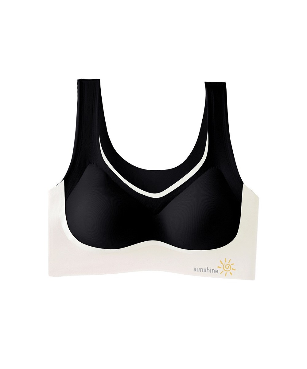 sports bra women gathered on the top to prevent sagging and large size to receive auxiliary $28.09 - Underwear