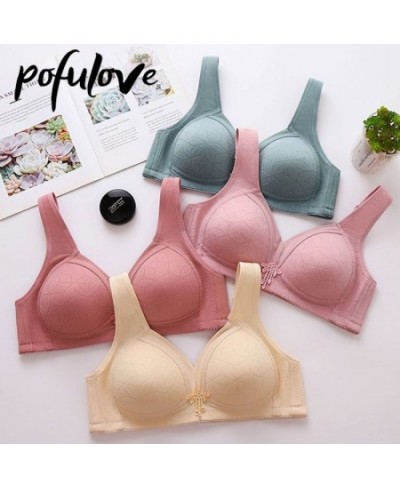 Women's Underwear Gathered To Prevent Sagging Without Steel Ring Breathable Bra Thin One-piece Fixed Bra $25.12 - Underwear