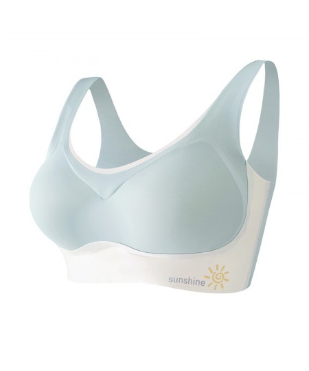 sports bra women gathered on the top to prevent sagging and large size to receive auxiliary $28.09 - Underwear