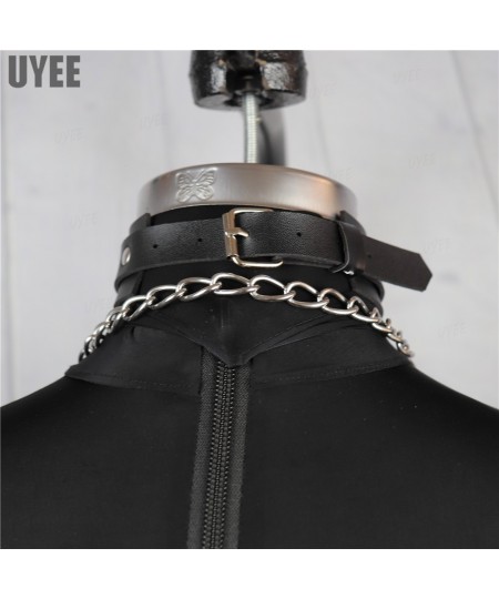 Sexy PU Leather Neck Harness Choker Necklace For Women Gothic Collar With Leash Harajuku Jewelry Accessories Lover Gifts $22....