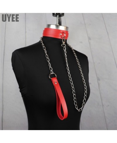 Sexy PU Leather Neck Harness Choker Necklace For Women Gothic Collar With Leash Harajuku Jewelry Accessories Lover Gifts $22....