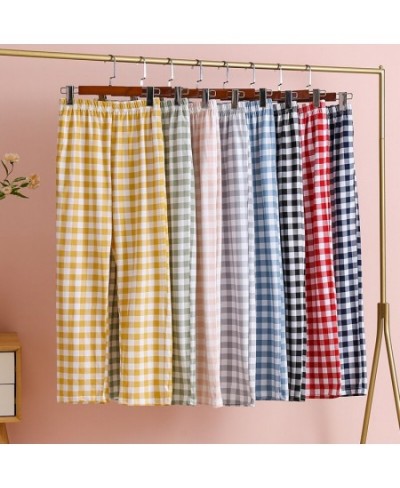 Summer Women Pajamas Pants Pure Cotton Lounge Wear Home Pants For Women Sleepwear Home Pants Home Suit Homewear Trouser $30.8...