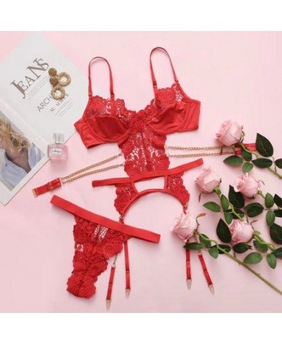 Women Bikini Halter Tops Lace Sexy Bra Set $32.73 - Underwear