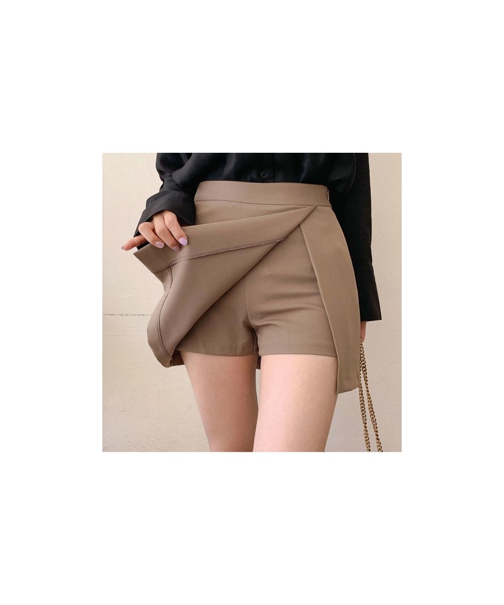 Shorts Women Asymmetrical Casual Solid Fashion High Waist Ulzzang Chic Stylish Skinny Sexy Side-slit Tender Ladies Elegant Ne...