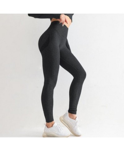 Women Seamless Leggings Sexy Skinny High Waist Push Up Workout Leggings Ankle Length Spandex Fitness Legging Female $24.56 - ...