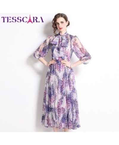 Women Spring Summer Elegant Chiffon Dress Festa High Quality Cocktail Party Robe Femme Vintage Designer A-Line Vestidos $63.9...