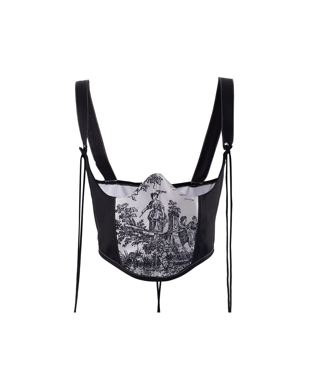 Women Corset With Strap Lace Up Bustiers Shaping Tops $41.34 - Underwear