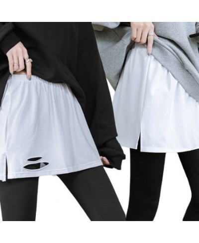 Fake Skirt Tail Blouse Hem Shirt Extender Women Short Petticoat Underskirt Mini Skirt Korean Fashion Black White Micro Skirt ...