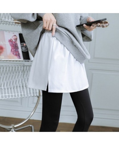 Fake Skirt Tail Blouse Hem Shirt Extender Women Short Petticoat Underskirt Mini Skirt Korean Fashion Black White Micro Skirt ...