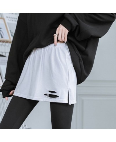 Fake Skirt Tail Blouse Hem Shirt Extender Women Short Petticoat Underskirt Mini Skirt Korean Fashion Black White Micro Skirt ...