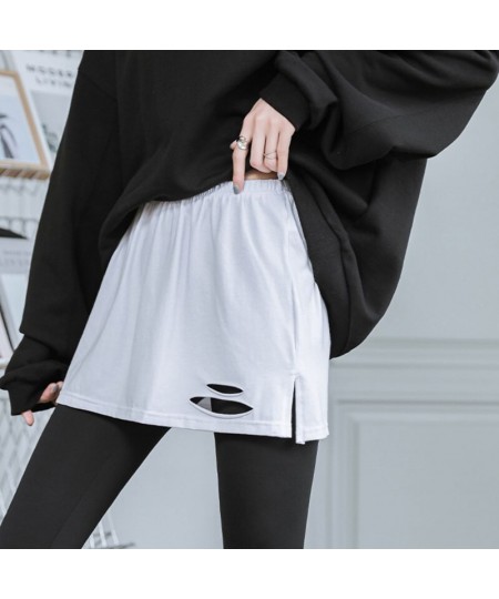 Fake Skirt Tail Blouse Hem Shirt Extender Women Short Petticoat Underskirt Mini Skirt Korean Fashion Black White Micro Skirt ...